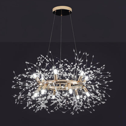 Dandelion Round Chandelier - Elegant Design with Adjustable Height & L