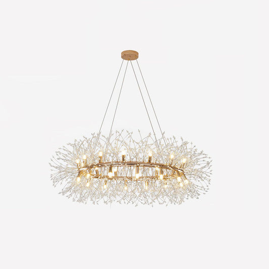 Dandelion Round Chandelier - Elegant Design with Adjustable Height & L