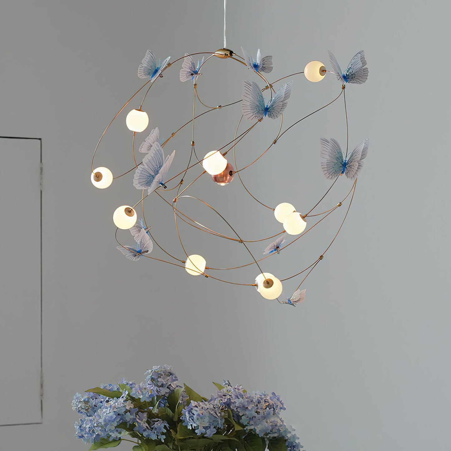 Flutter Orbit Butterfly Chandelier - Elegant Design, Adjustable Bright