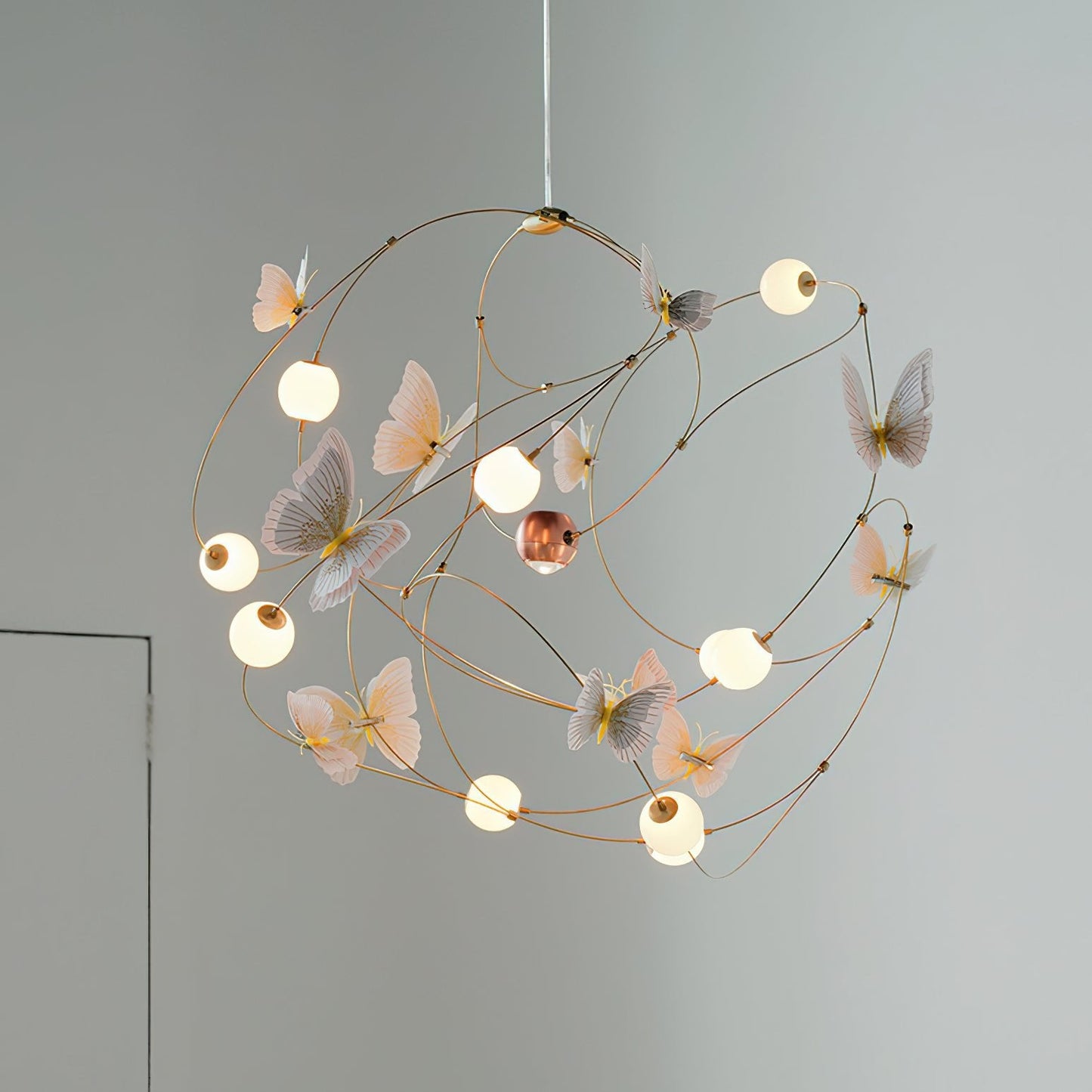 Flutter Orbit Butterfly Chandelier - Elegant Design, Adjustable Bright