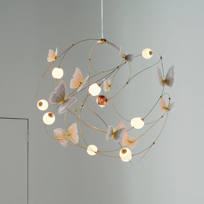 Flutter Orbit Butterfly Chandelier - Elegant Design, Adjustable Bright