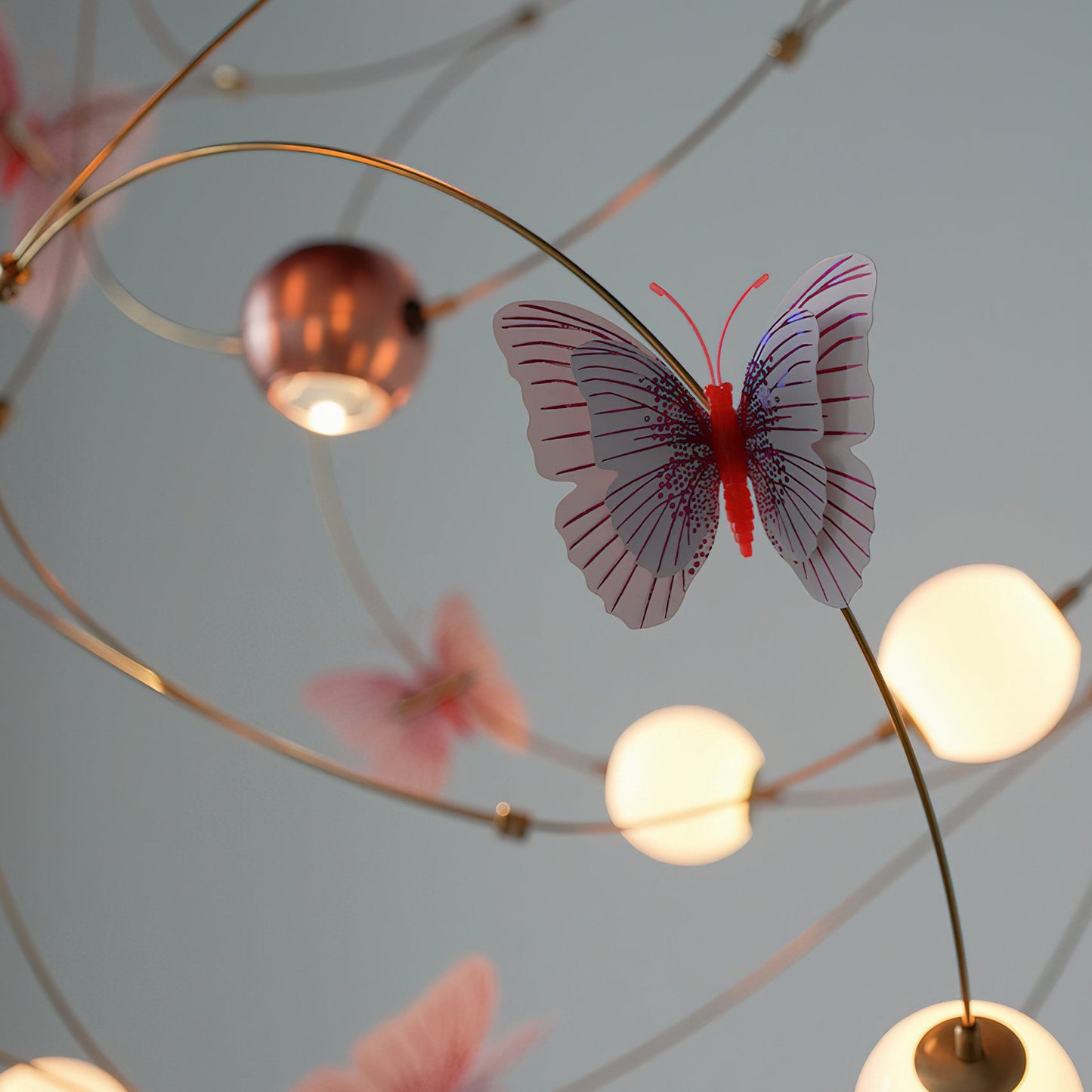 Flutter Orbit Butterfly Chandelier - Elegant Design, Adjustable Bright