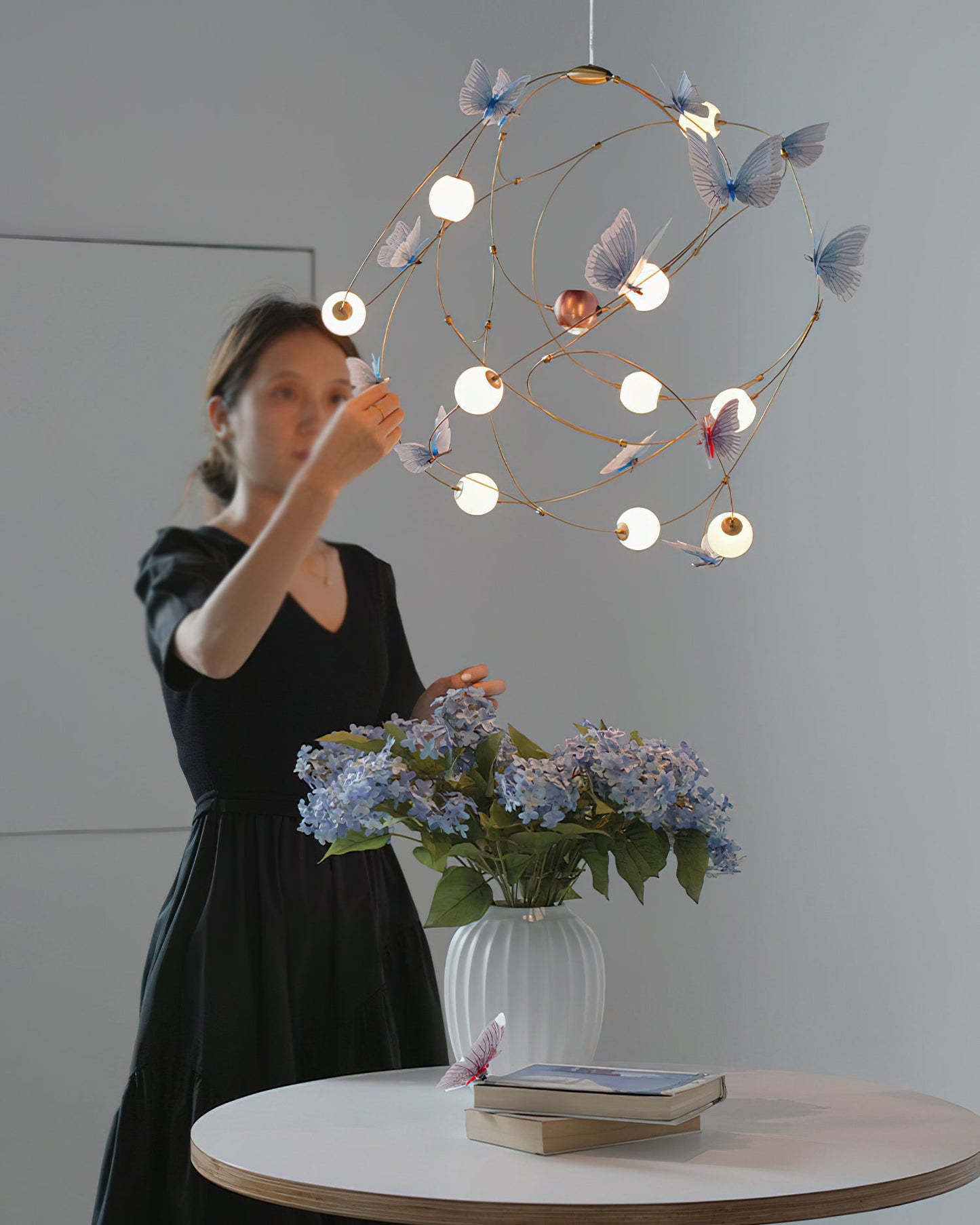 Flutter Orbit Butterfly Chandelier - Elegant Design, Adjustable Bright