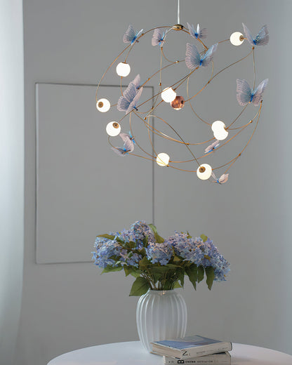 Flutter Orbit Butterfly Chandelier - Elegant Design, Adjustable Bright