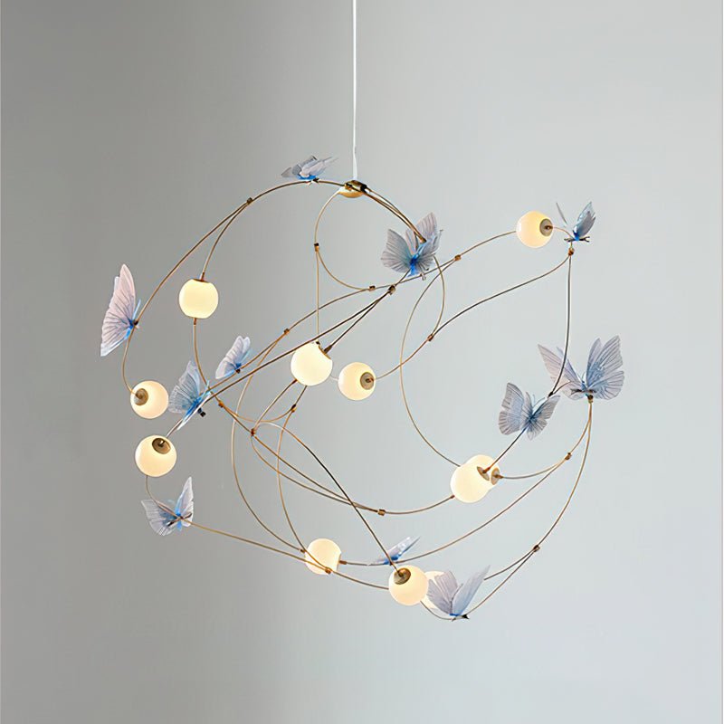 Flutter Orbit Butterfly Chandelier - Elegant Design, Adjustable Bright