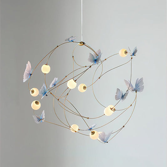 Flutter Orbit Butterfly Chandelier - Elegant Design, Adjustable Bright