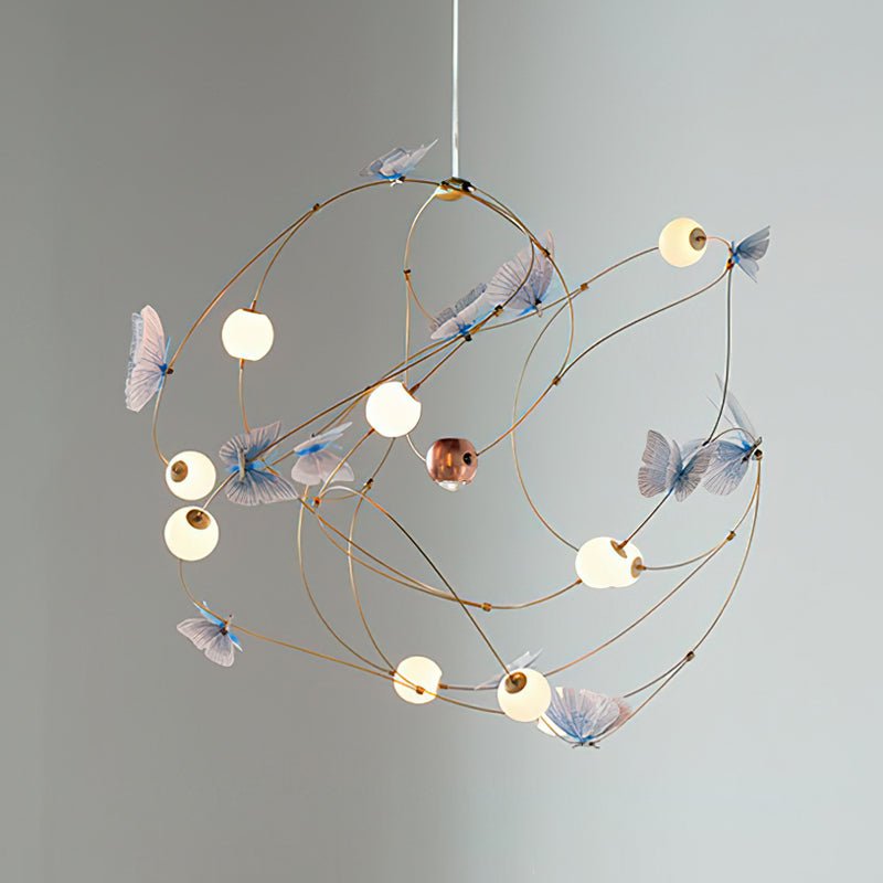 Flutter Orbit Butterfly Chandelier - Elegant Design, Adjustable Bright