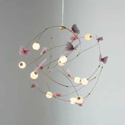 Flutter Orbit Butterfly Chandelier - Elegant Design, Adjustable Bright