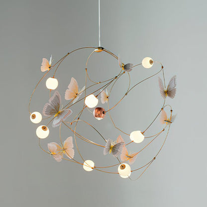 Flutter Orbit Butterfly Chandelier - Elegant Design, Adjustable Bright