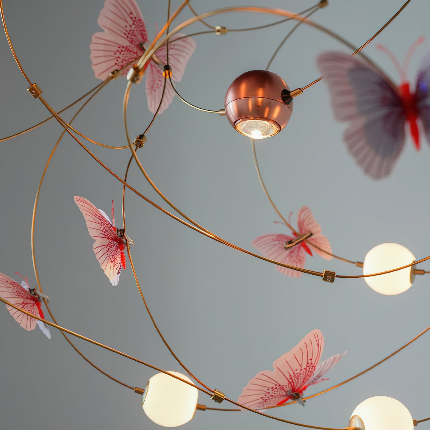 Flutter Orbit Butterfly Chandelier - Elegant Design, Adjustable Bright