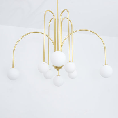 Delaney Chandelier - Elegant Design with Adjustable Height & LED Light