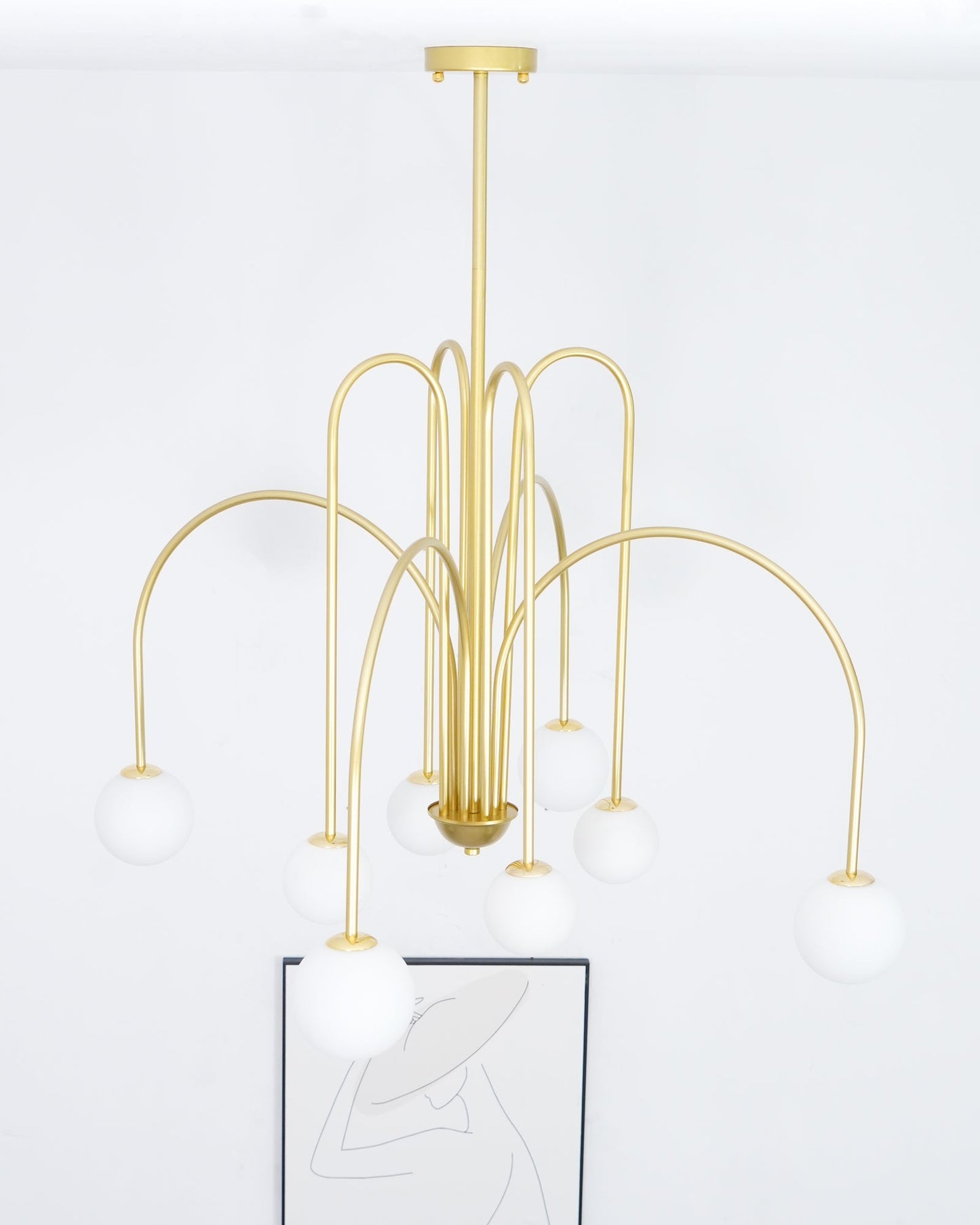 Delaney Chandelier - Elegant Design with Adjustable Height & LED Light