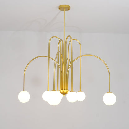 Delaney Chandelier - Elegant Design with Adjustable Height & LED Light