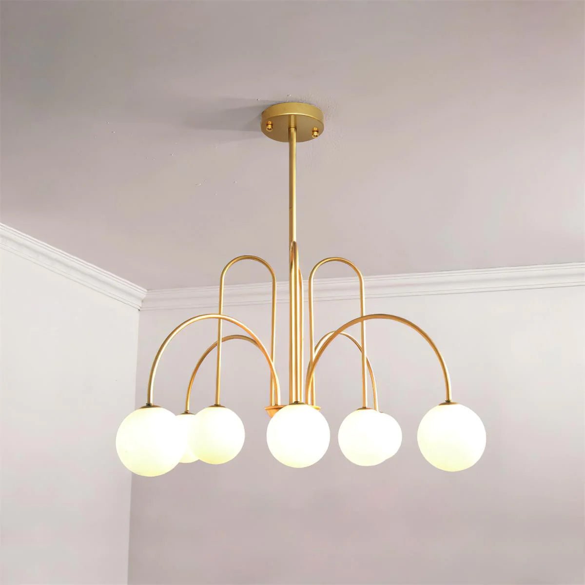 Delaney Chandelier - Elegant Design with Adjustable Height & LED Light