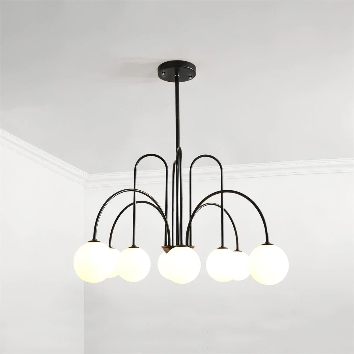 Delaney Chandelier - Elegant Design with Adjustable Height & LED Light