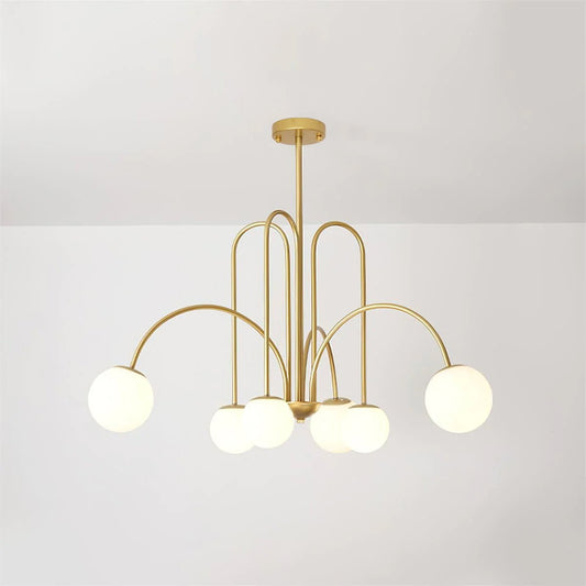 Delaney Chandelier - Elegant Design with Adjustable Height & LED Light