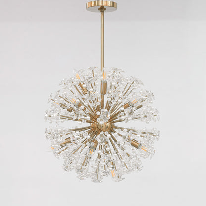 Dickinson Chandelier - Elegant Crystal Design with Adjustable Height