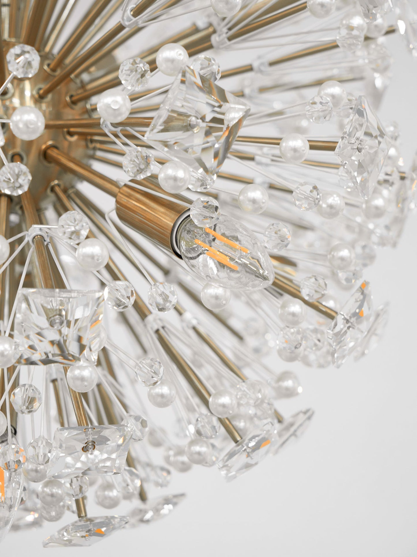 Dickinson Chandelier - Elegant Crystal Design with Adjustable Height