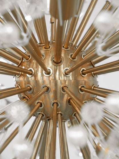 Dickinson Chandelier - Elegant Crystal Design with Adjustable Height