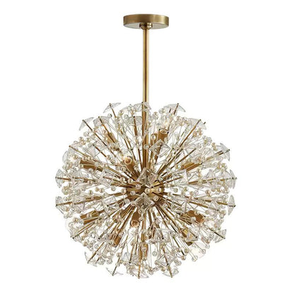 Dickinson Chandelier - Elegant Crystal Design with Adjustable Height