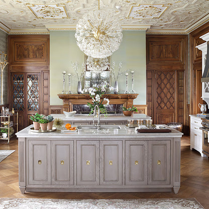 Dickinson Chandelier - Elegant Crystal Design with Adjustable Height