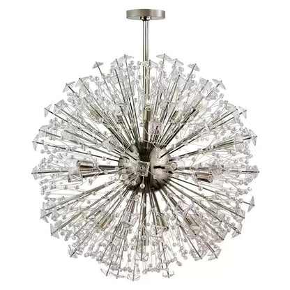 Dickinson Chandelier - Elegant Crystal Design with Adjustable Height