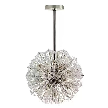 Dickinson Chandelier - Elegant Crystal Design with Adjustable Height