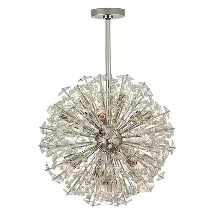 Dickinson Chandelier - Elegant Crystal Design with Adjustable Height