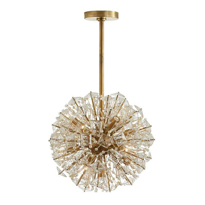 Dickinson Chandelier - Elegant Crystal Design with Adjustable Height