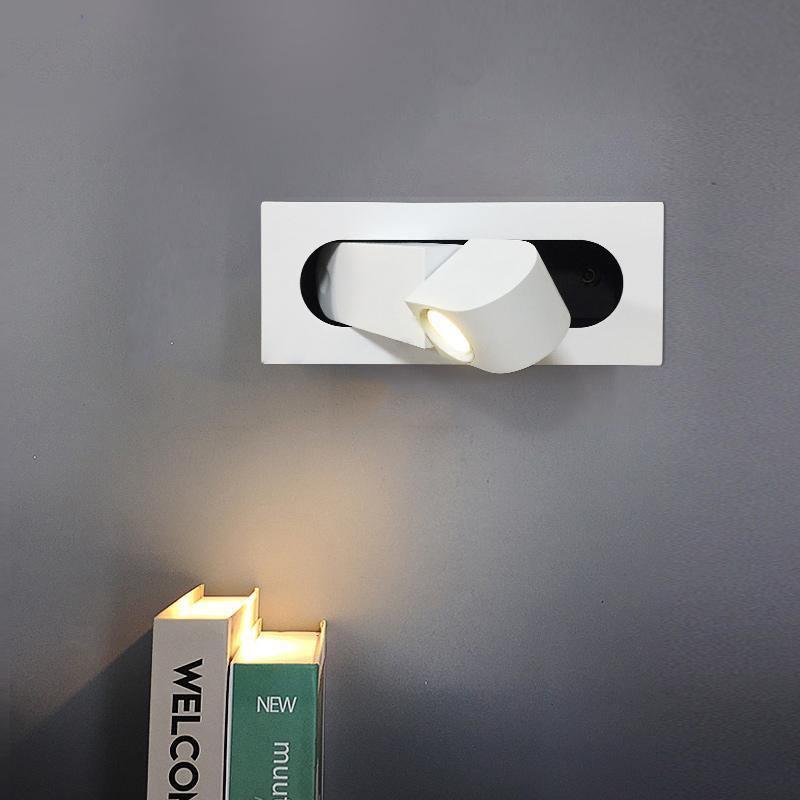 Sleek LED Bedside Reading Light with Adjustable Brightness and Touch C