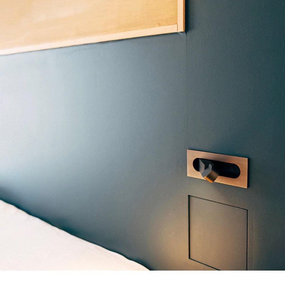Sleek LED Bedside Reading Light with Adjustable Brightness and Touch C