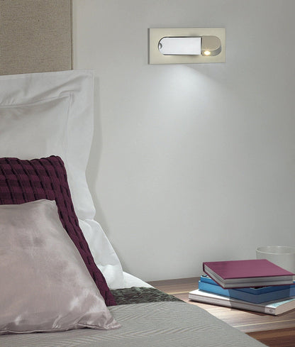 Sleek LED Bedside Reading Light with Adjustable Brightness and Touch C