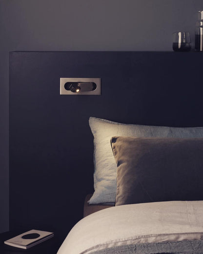 Sleek LED Bedside Reading Light with Adjustable Brightness and Touch C
