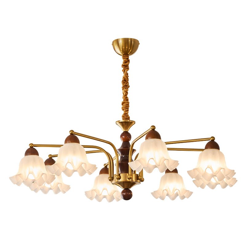 Elegant Crystal Chandelier with Adjustable Brightness and Energy-Effic