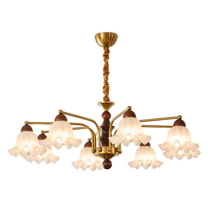 Elegant Crystal Chandelier with Adjustable Brightness and Energy-Effic