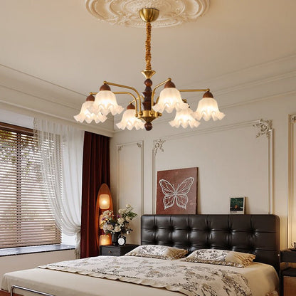 Elegant Crystal Chandelier with Adjustable Brightness and Energy-Effic