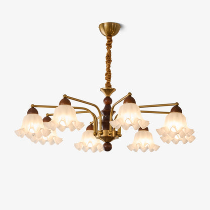 Elegant Crystal Chandelier with Adjustable Brightness and Energy-Effic