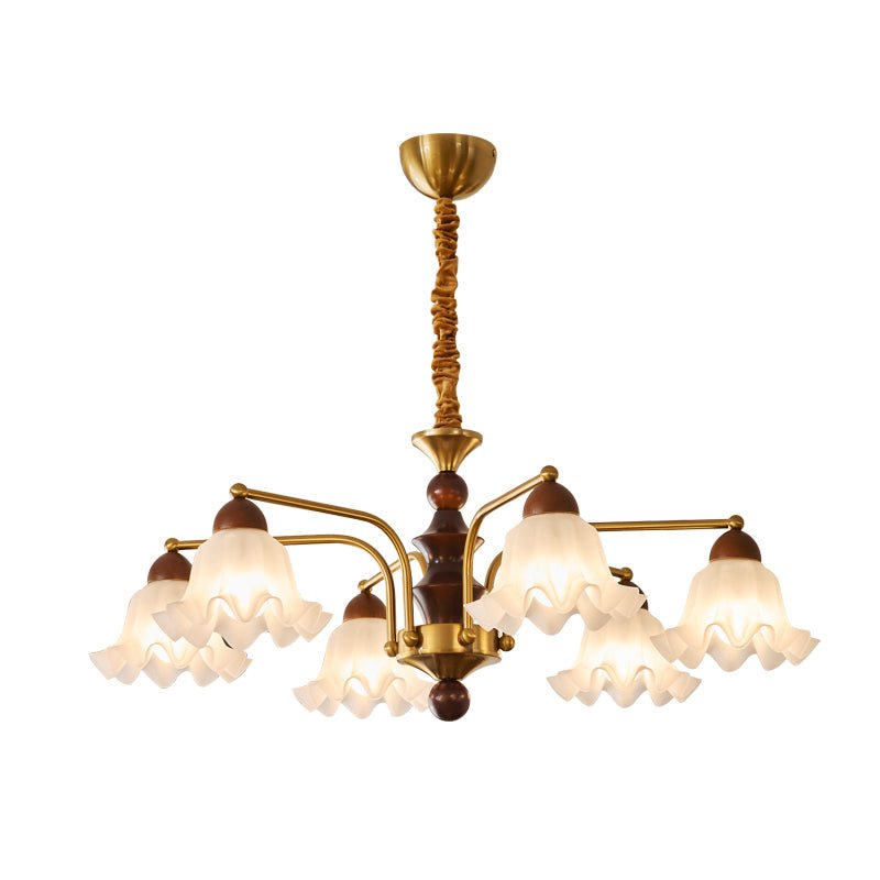 Elegant Crystal Chandelier with Adjustable Brightness and Energy-Effic
