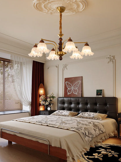 Elegant Crystal Chandelier with Adjustable Brightness and Energy-Effic