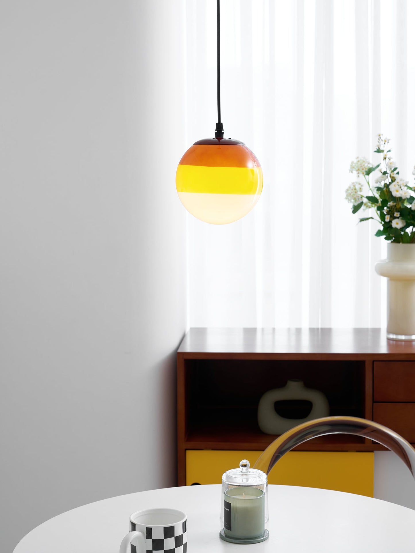 Modern Dipping Pendant Light - Adjustable Height, Energy Efficient Des