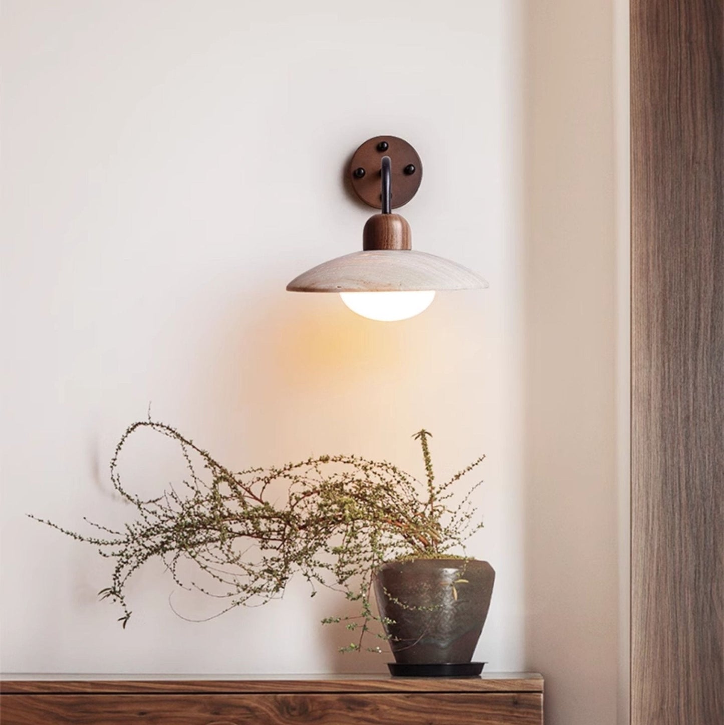 Professional Dome Arm Wall Lamp with Adjustable Angle and Energy-Effic