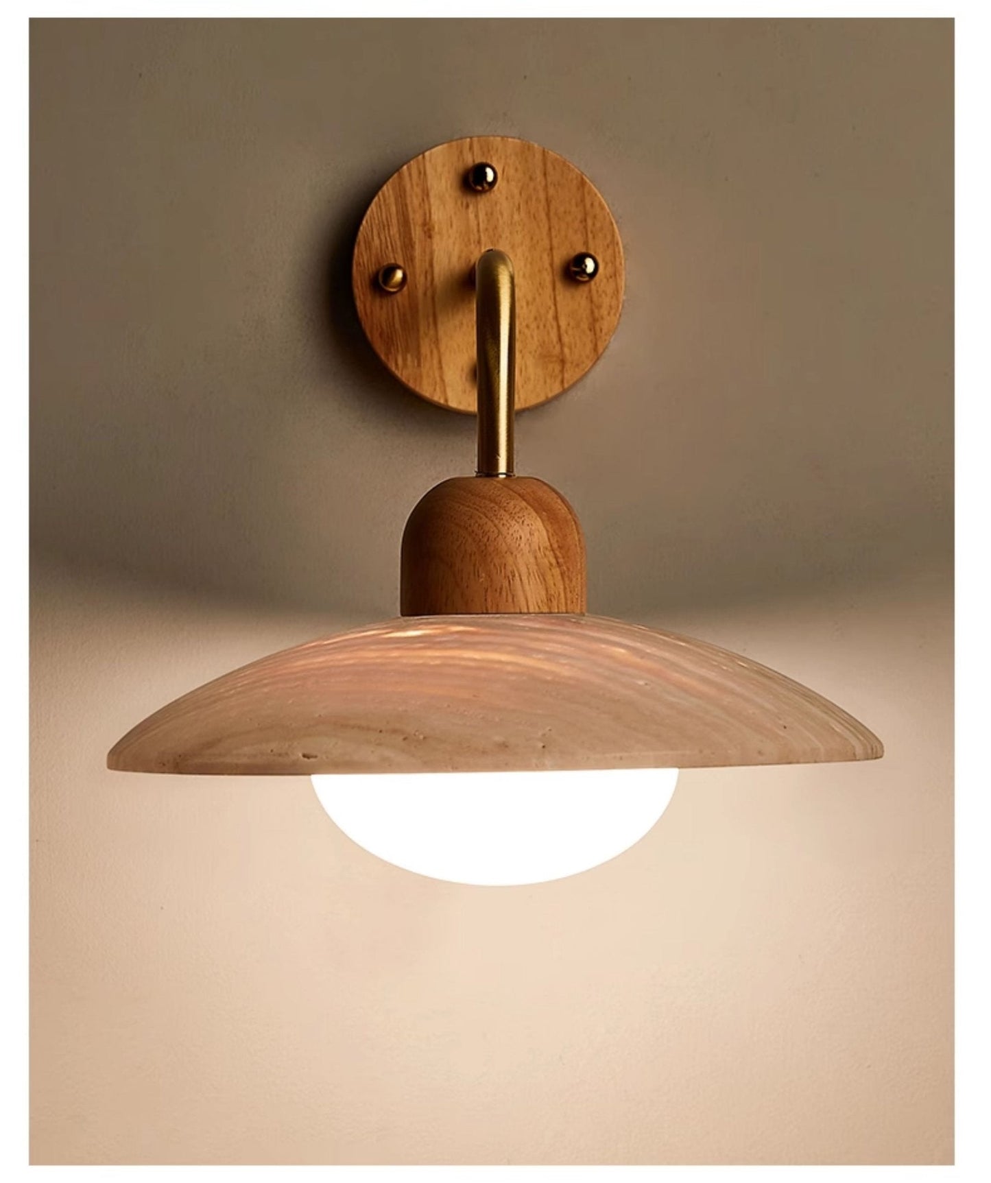 Professional Dome Arm Wall Lamp with Adjustable Angle and Energy-Effic