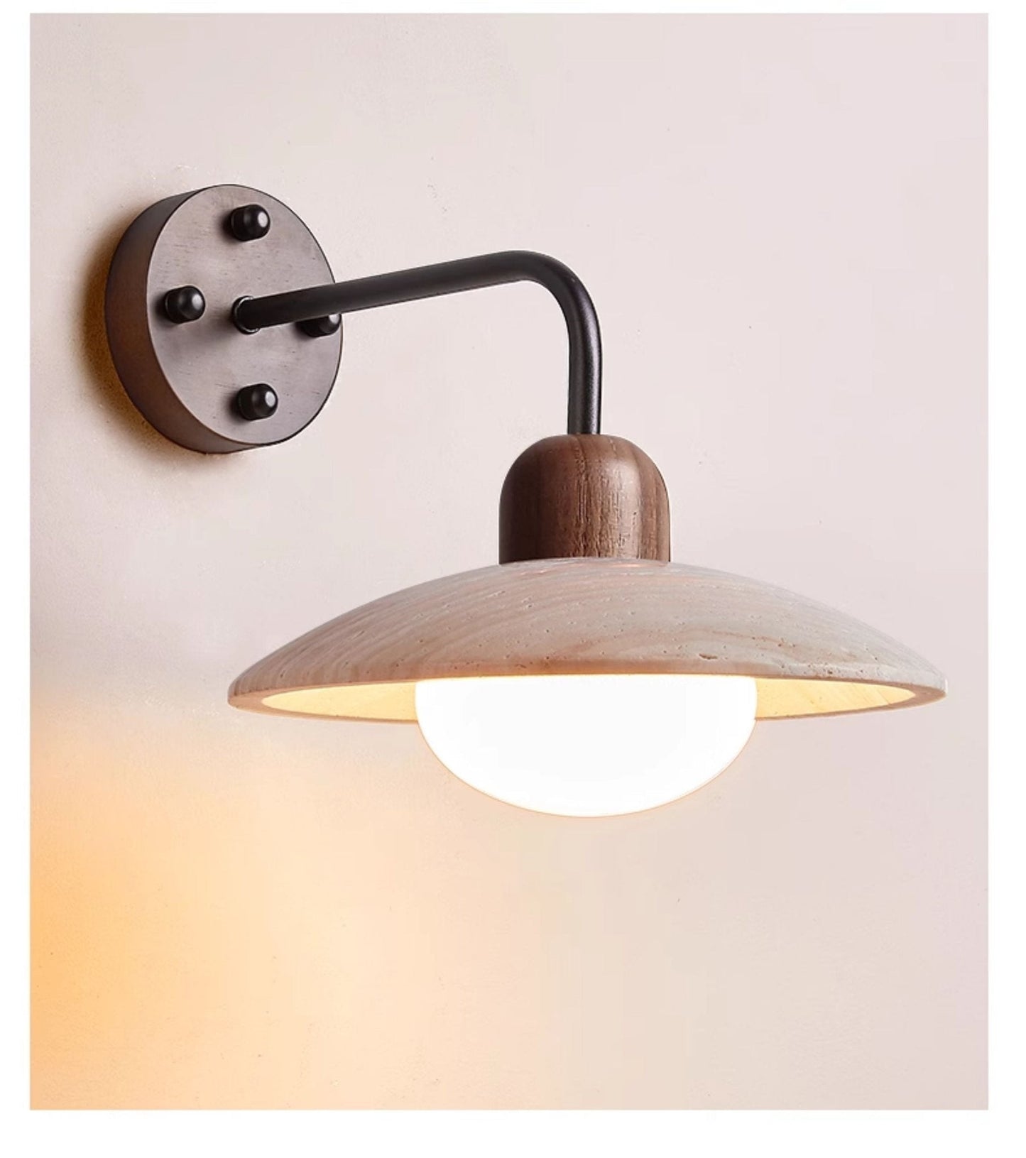 Professional Dome Arm Wall Lamp with Adjustable Angle and Energy-Effic