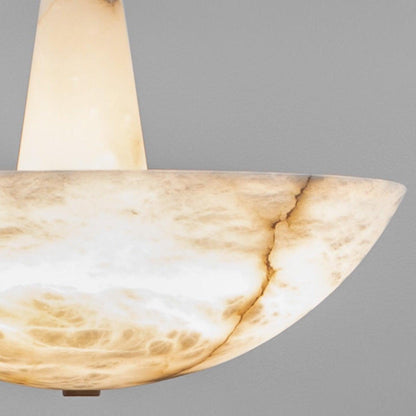 Domus Alabaster Chandelier - Elegant Design with Adjustable Height & L