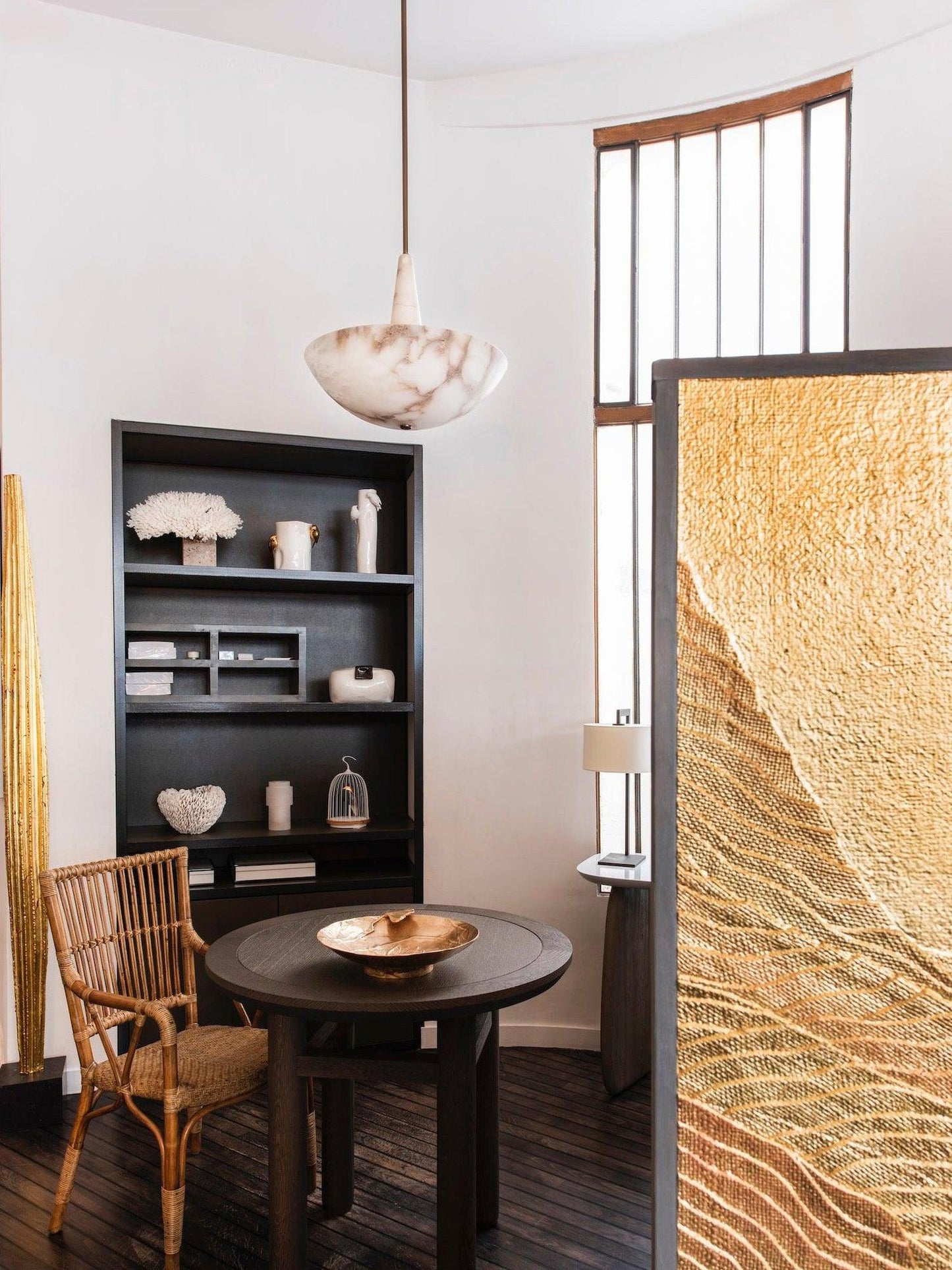 Domus Alabaster Chandelier - Elegant Design with Adjustable Height & L