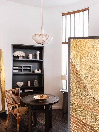 Domus Alabaster Chandelier - Elegant Design with Adjustable Height & L