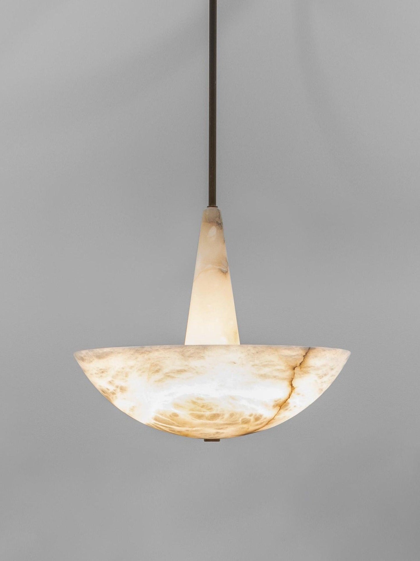 Domus Alabaster Chandelier - Elegant Design with Adjustable Height & L