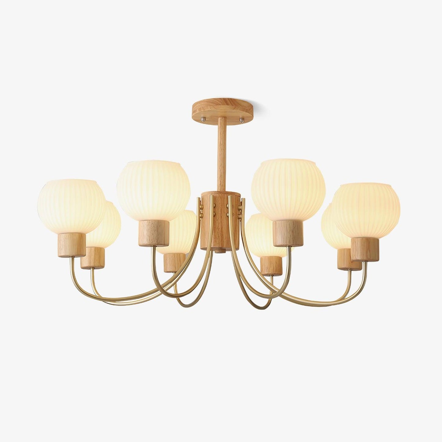 Donnelly Wooden Chandelier - Elegant Design with Adjustable Height & L