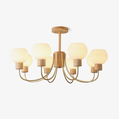 Donnelly Wooden Chandelier - Elegant Design with Adjustable Height & L