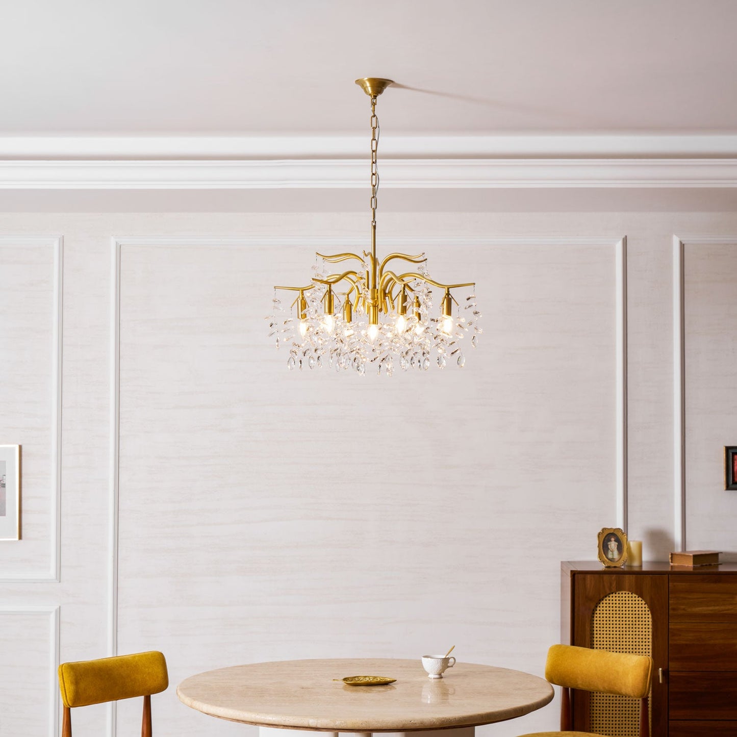 Dorale Chandelier - Elegant Design with Adjustable Brightness & Energy